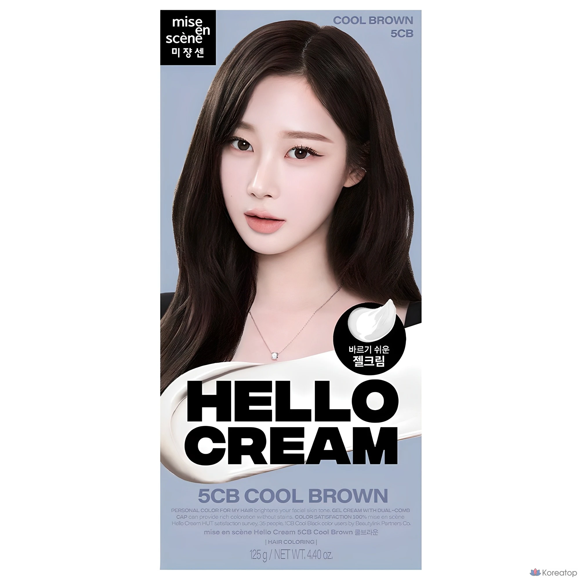 Краска для волос Mise en Scene New Hello Cream, холодный коричневый, 1 шт.