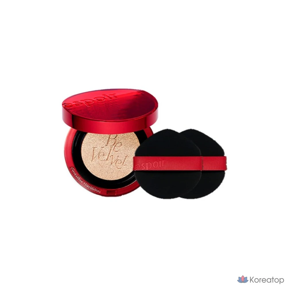 Тональный крем-кушон Espoir Pro Tailor Velvet Cover Cushion Foundation New Class, 13 г, № 22, цвет «лепестки», 1 шт.