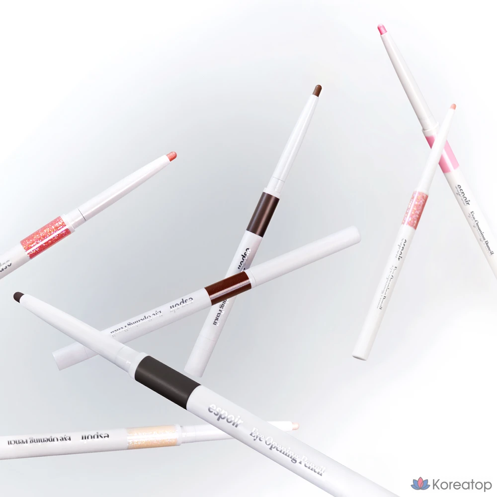 Подводка для глаз Espoir Eye Opening Pencil Liner, 0.3 г, 1 шт., цвет: бежево-коричневый (2 оттенка)., фото 5