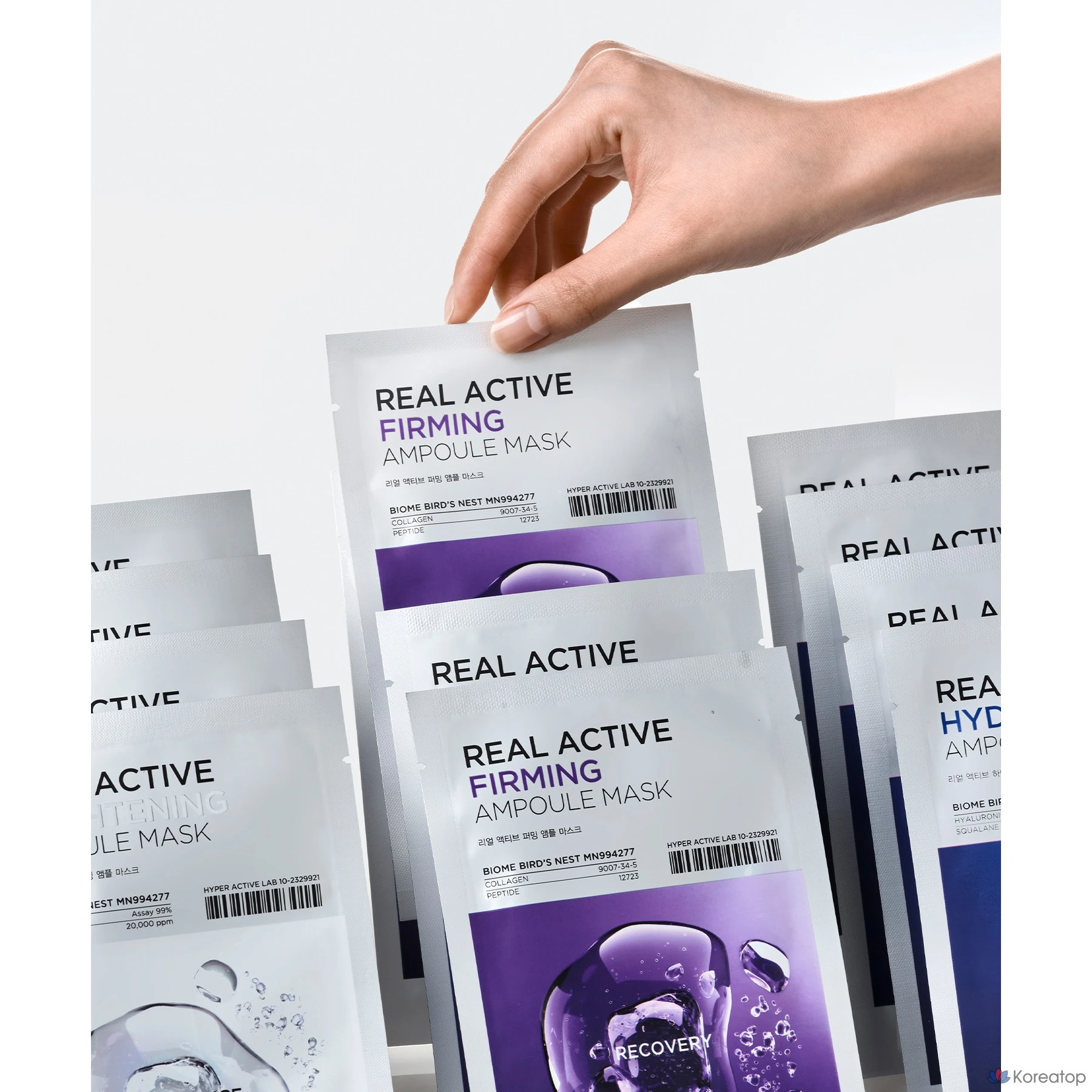 Набор ампульных масок SNP Real Active Firming Elasticity, 5 штук, 2 упаковки., фото 5