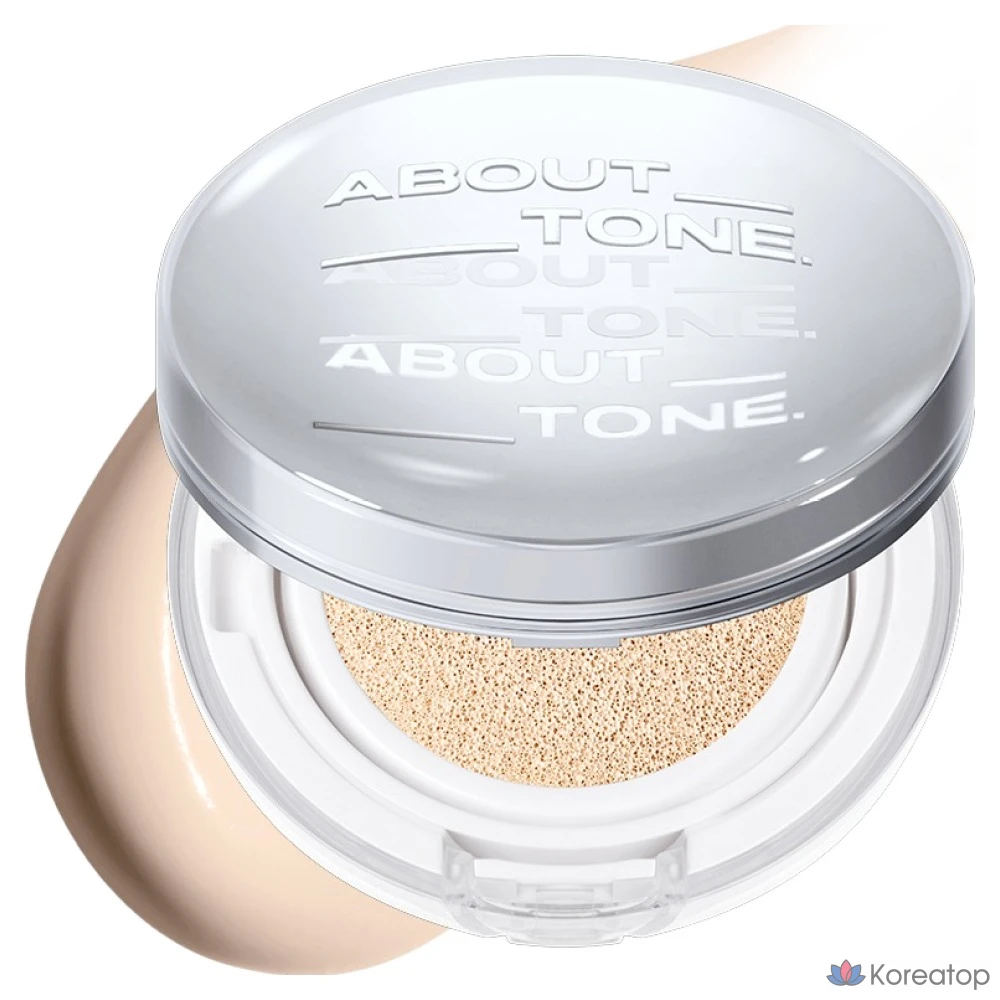 Тональный крем-кушон ABOUT TONE Skin Layer Fit Cushion Foundation, 13 г, цвет слоновой кости, 1 шт.