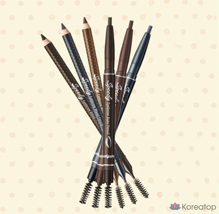 Карандаш для бровей Peripera Speedy Eyebrow Auto Pencil, оттенок 003 Brown, 1 шт.