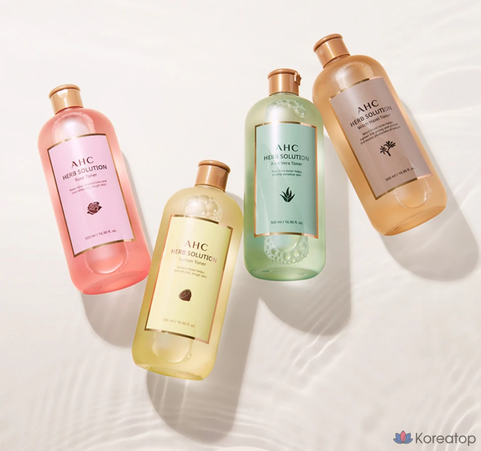 Тоник AHC Herb Solution с алоэ вера, 500 мл, 1 шт.