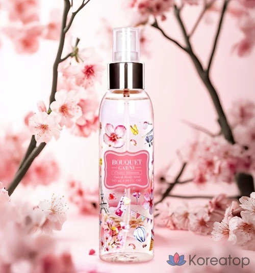 Спрей для тела и волос Bouquet Garni «Цветущая вишня», 145 мл, 1 шт.