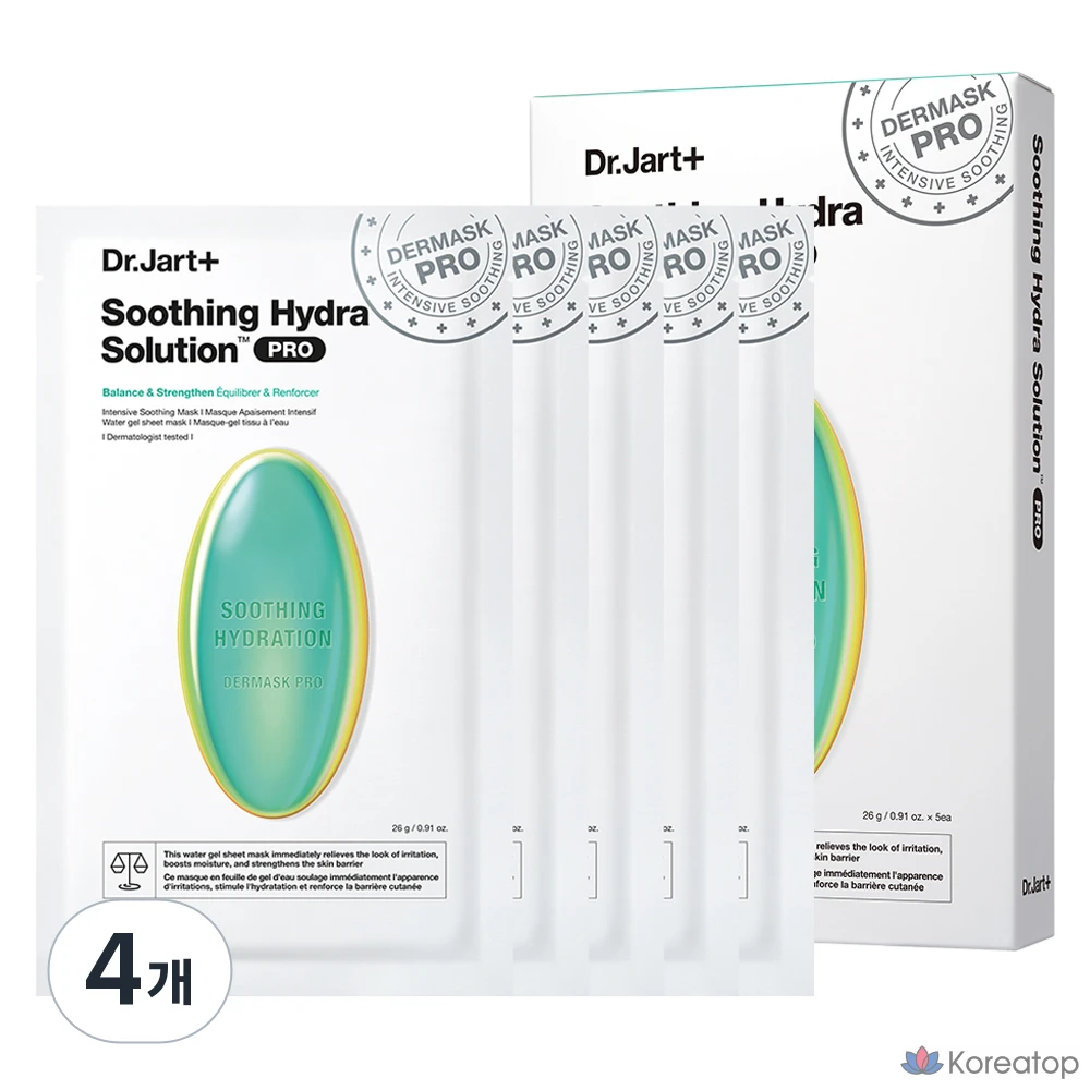 Dr. Jart+ Dermask Soothing Hydra Solution Pro, 26 г, 5 шт., 4 шт.
