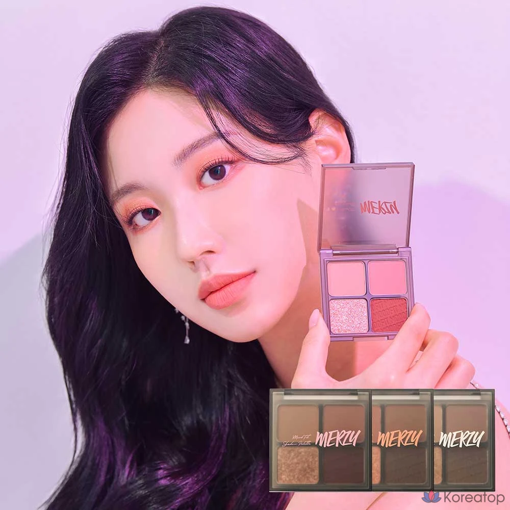 Палетка теней MERZY Mood Fit, S1 Amusing Rose, 1 шт., фото 4