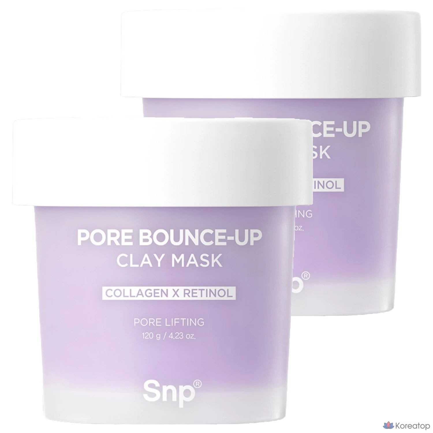 Глиняная маска для сужения пор SNP, 120 г, 1 упаковка, 2 упаковки