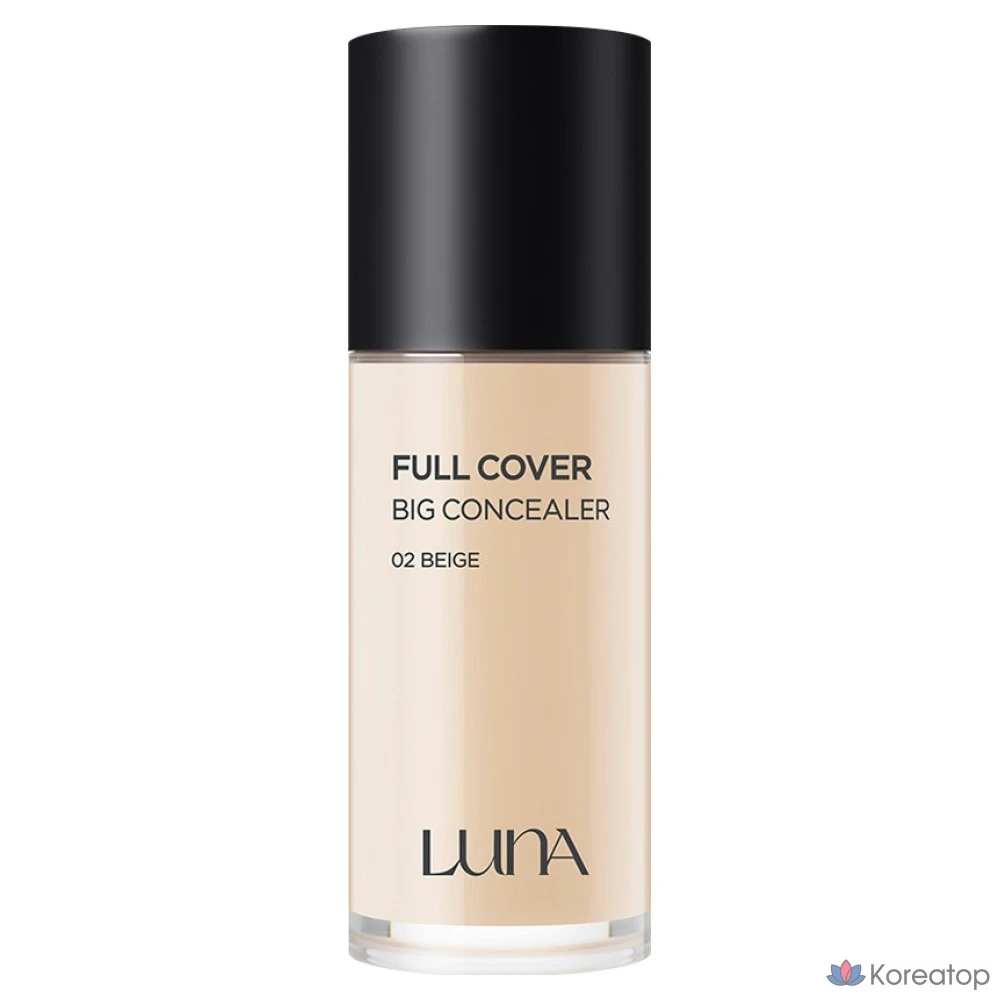 Консилер Luna Long-Lasting Full Cover Big Concealer, 40 г, 1 шт., № 2, бежевый.