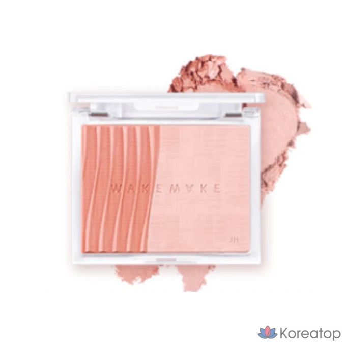 Румяна WAKEMAKE Sheer Layering Dual Blusher 5 г, 03 PEACH_Peach Peach, 1 шт.
