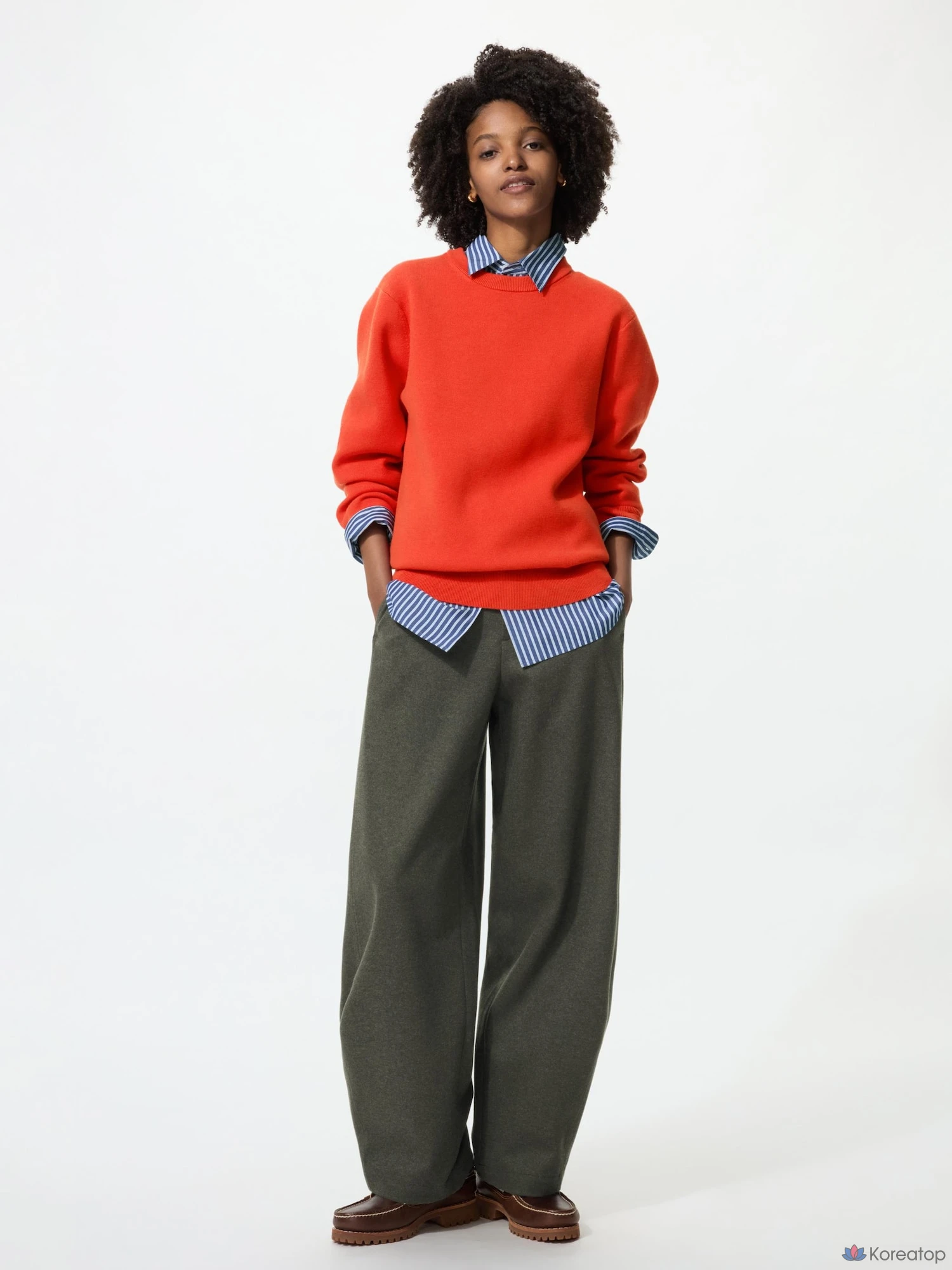 Брюки Uniqlo Brushed Jersey Barrel Leg Pants, длина 75-79 см, удлиненная модель