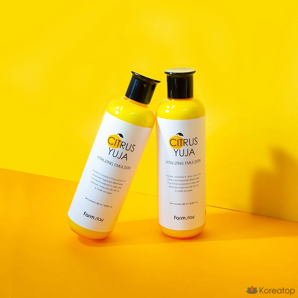 Эмульсия FarmStay Citrus Yuzu Vitalizing Emulsion, 280 мл, 1 шт.