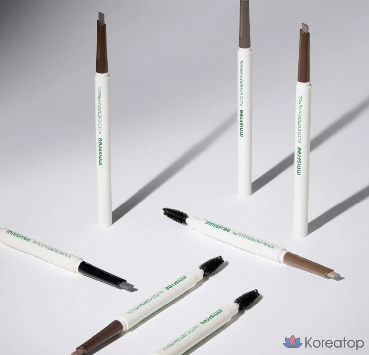 Карандаш для бровей Innisfree Flat Eyebrow Pencil 0.3g, 6 оттенков Urban Brown, 1 шт., фото 6