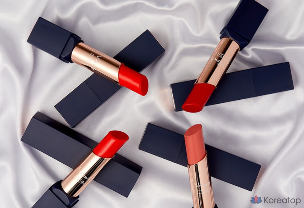 Матовая помада L'OCEAN Velouté Chiffon, 4 г, 1 шт., цвет «Полуночно-красный»., фото 3