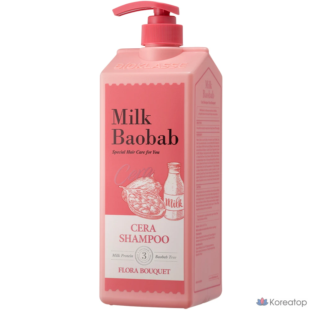 Молочный шампунь Milk Baobab Sera Flora Bouquet, 1,2 л, 1 шт.