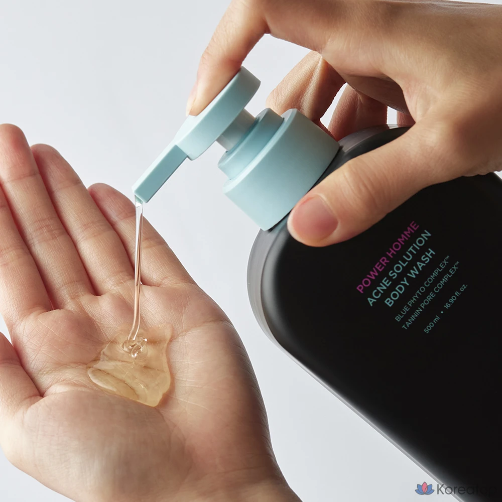 Гель для душа BRTC Power Homme Acne Solution, 500 мл, 1 шт.