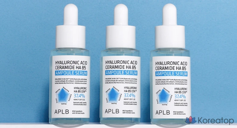 Сыворотка-ампула APLB с гиалуроновой кислотой, церамидом, ГК и витамином B5, 40 мл, 1 шт.