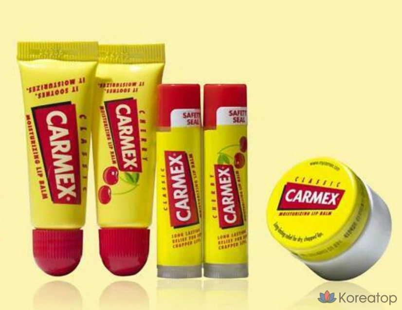 Увлажняющий бальзам для губ Carmex в стике, 3 шт., вишневый вкус, 12,75 г, 1 шт., фото 5