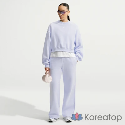 Брюки женские Nike Studio Fleece Medium Weight Mid-Rise Wide Leg Pants