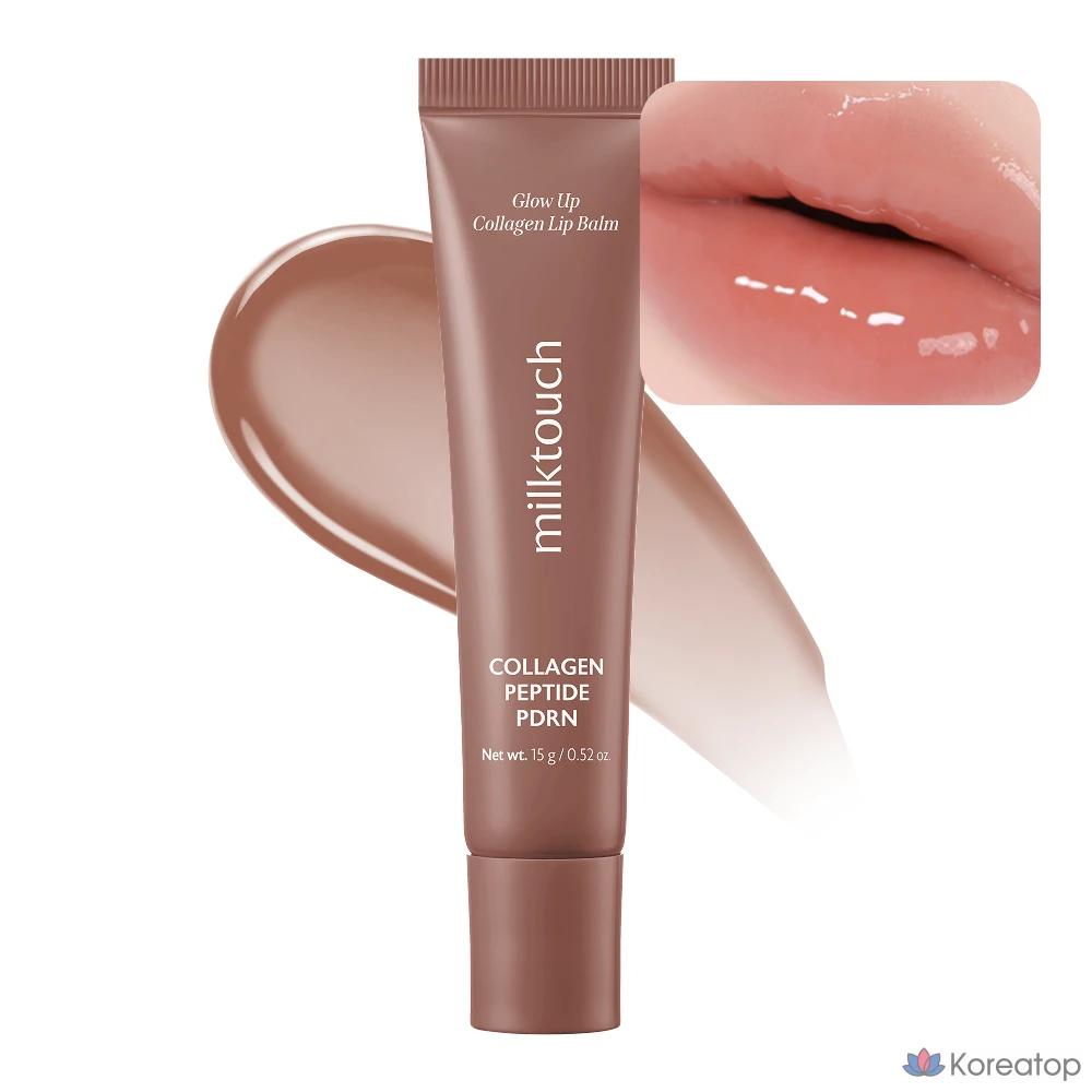 Бальзам для губ Milk Touch Glow Up Collagen, 1 шт., 15 г, № 4 Карамельное фондю