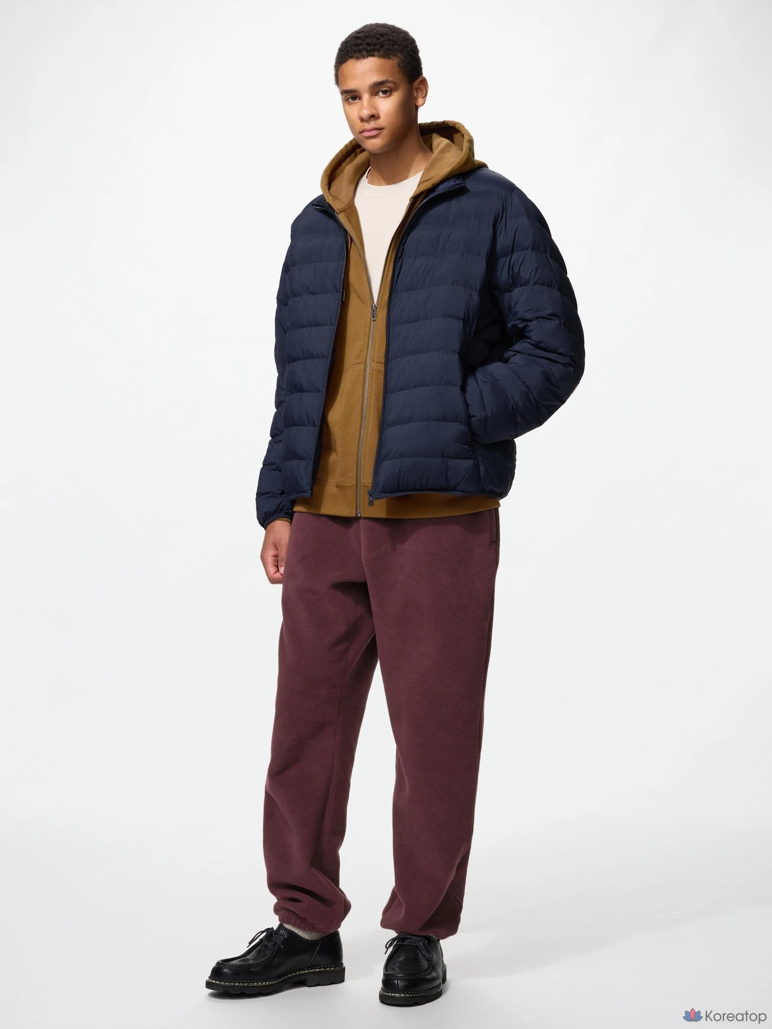 Брюки Uniqlo Fleece Jogger Pants, удлиненные, длина штанины 71–77 см