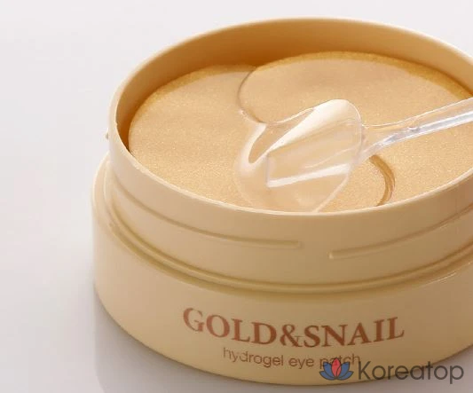 Гидрогелевые патчи для глаз Petitfee Gold &amp; Snail, 60 листов, 1 упаковка