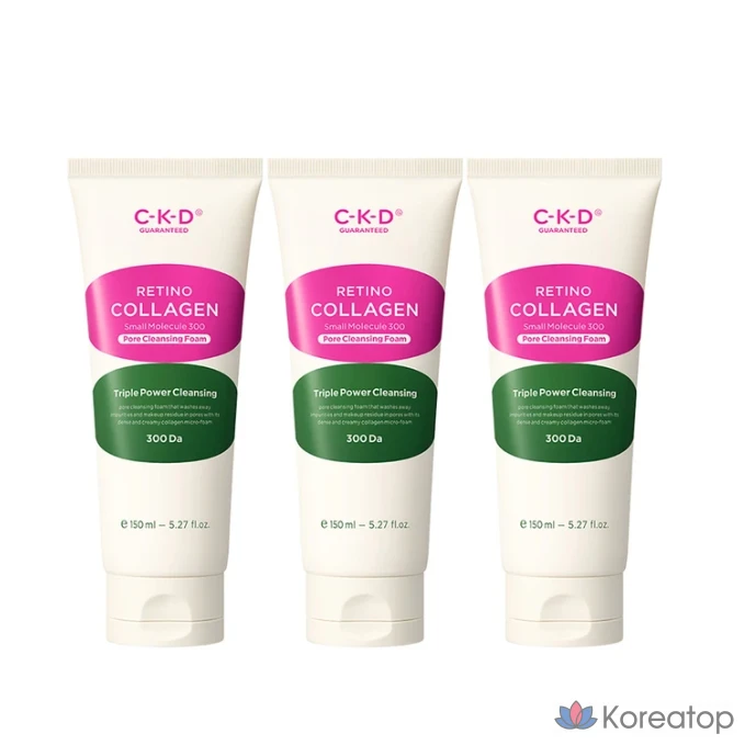Очищающая пенка для пор CKD Retino Collagen Low Molecular 300, 1 комплект