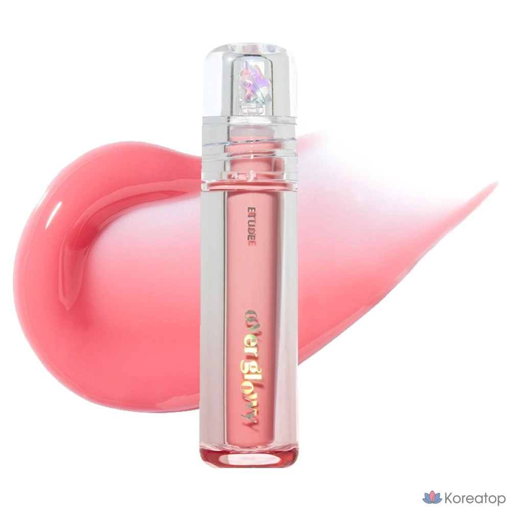 Блеск для губ Etude House Over Glow Gloss, оттенок 02 «Сладкая вата», 1 шт.
