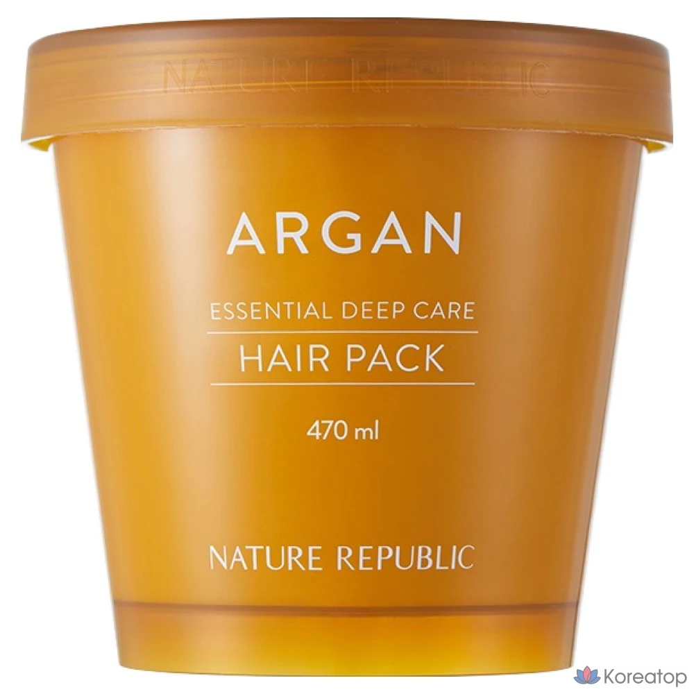 Маска для глубокого ухода за волосами Nature Republic Argan Essential, 470 мл, 1 шт.