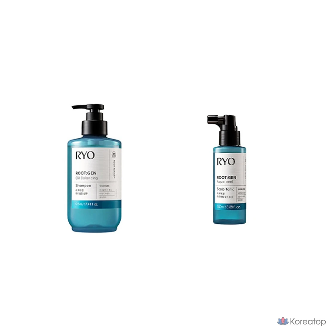 Охлаждающий тоник для кожи головы Ryo Cooling Scalp Hair Loss Care Rootzen Aqua Peel Hair Tonic, 100 мл, 1 шт.