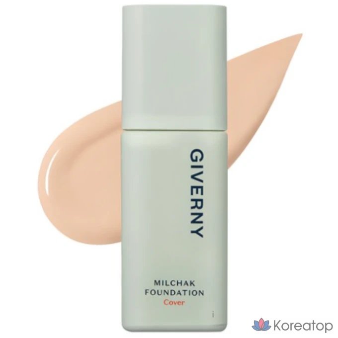 Тональный крем Giverny Close Cover Foundation, 30 мл, 1 шт., бежевый (светло-бежевый)