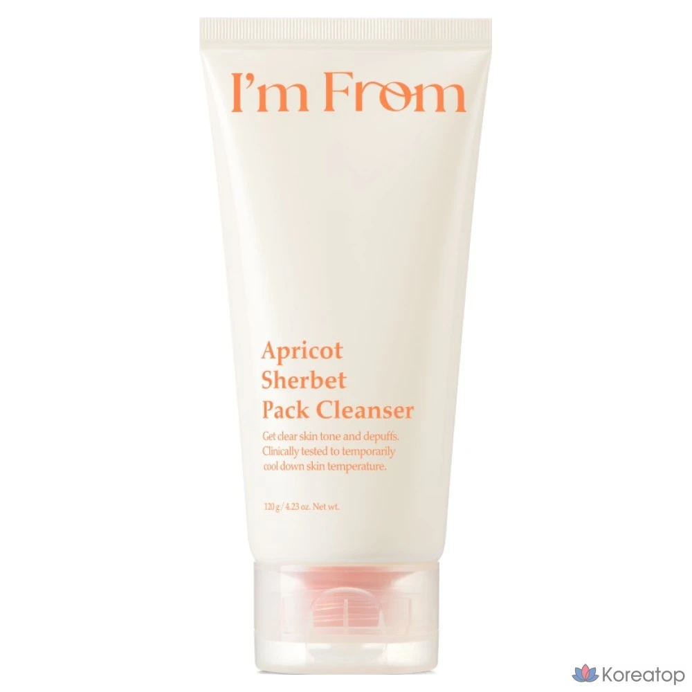 Очищающая маска для лица I'm From Apricot Sherbet Pack Cleanser, 120 г, 1 шт.