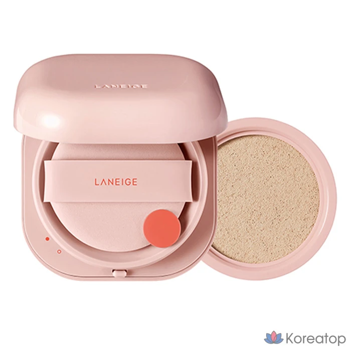 Тональный крем Laneige Neo Glow Cushion Foundation, основной продукт 15 г + сменный блок 15 г, оттенок 23N1 Sand, 1 шт.