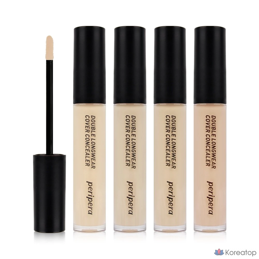 Консилер Peripera Double Longwear Cover, 5,5 г, 01W, цвет слоновой кости, 1 шт.