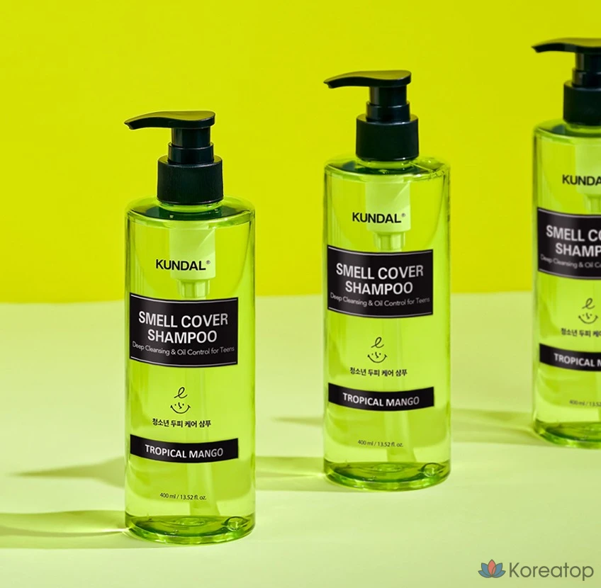 Шампунь Kundal All Day Smell Cover Youth с ароматом тропического манго, 1 л, 1 шт., фото 9