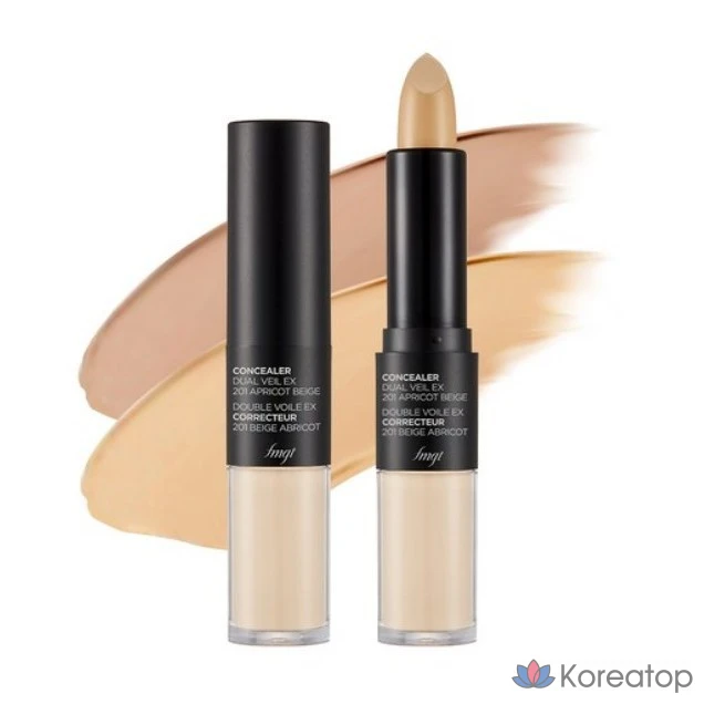 Консилер The Face Shop Dual Veil, 1 шт., V201 Абрикосово-бежевый