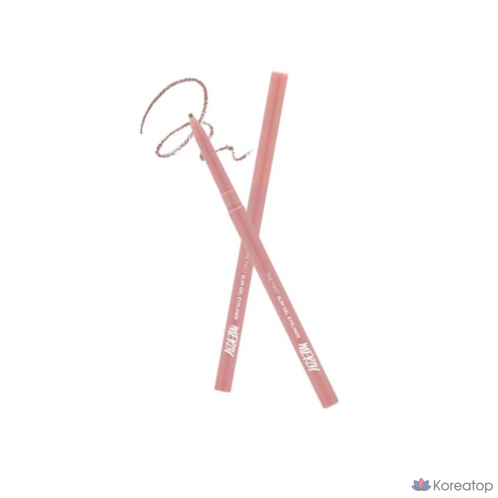 Гелевая подводка для глаз MERZY the First Slim Gel Eyeliner 0,05 г, цвет GS6 Mauve Rose, 1 шт.