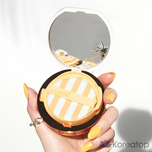 Espoir Biglow Volume Cushion Foundation 13 г SPF42 PA+++ + спонж Puff 2p + тинт для губ 2 г Gleeming Cali Edition, 22 Petals, 1 шт., фото 6