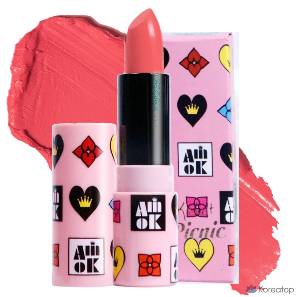 Помада YNM Kitult Picnic, S217 Funky Coral, 4 г, 1 шт.