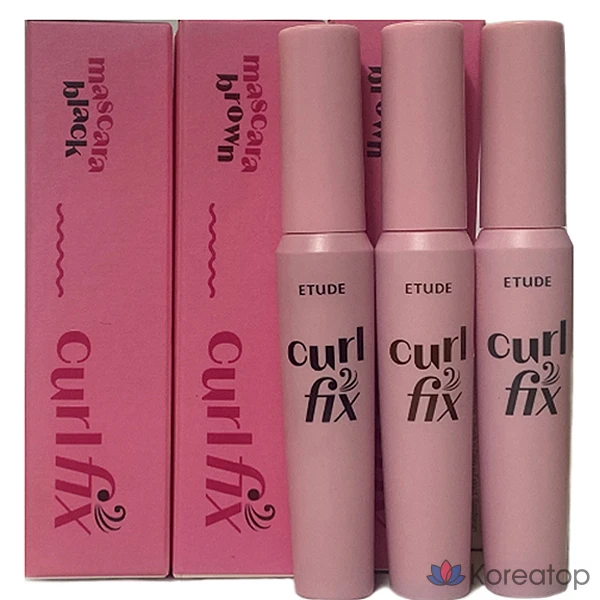 Тушь для ресниц Etude Curl Fix, 8 г (№ 01-03), коричневая, 1 шт.