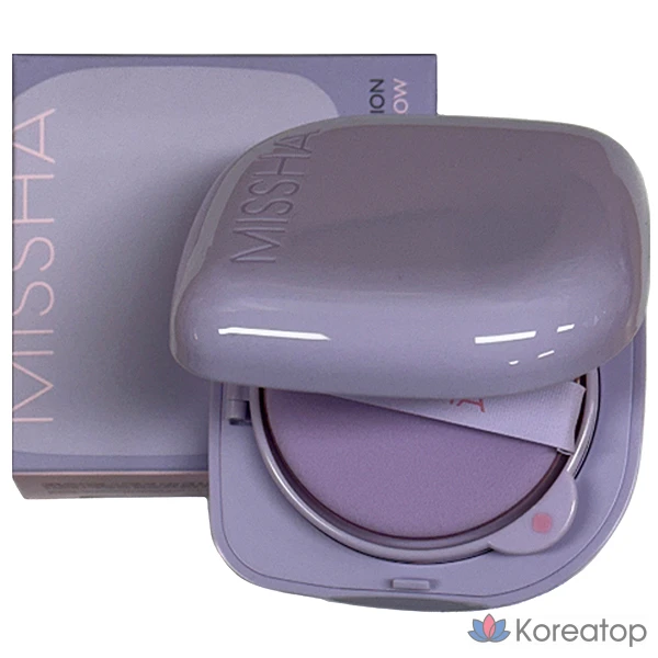Тональный крем Missha Layering Fit Cushion Semi Glow SPF50+ PA++++, 15 г, № 21, 1 пара.