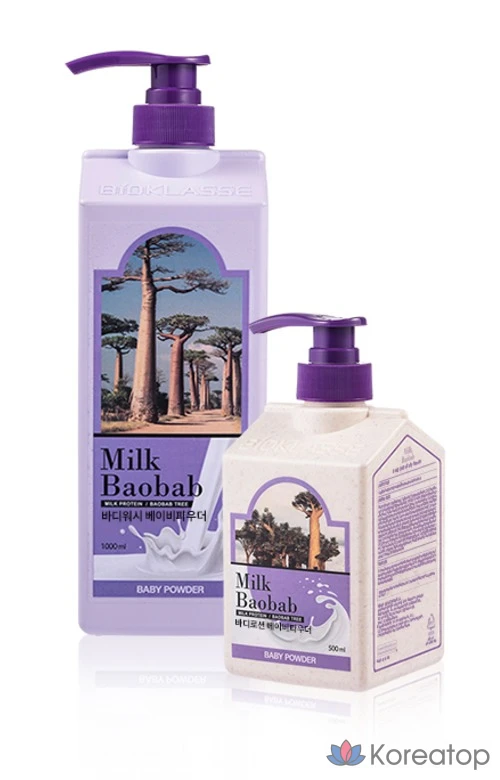 Лосьон для тела «Молоко Баобаб» с ароматом детской присыпки, 500 мл, 1 шт., фото 4