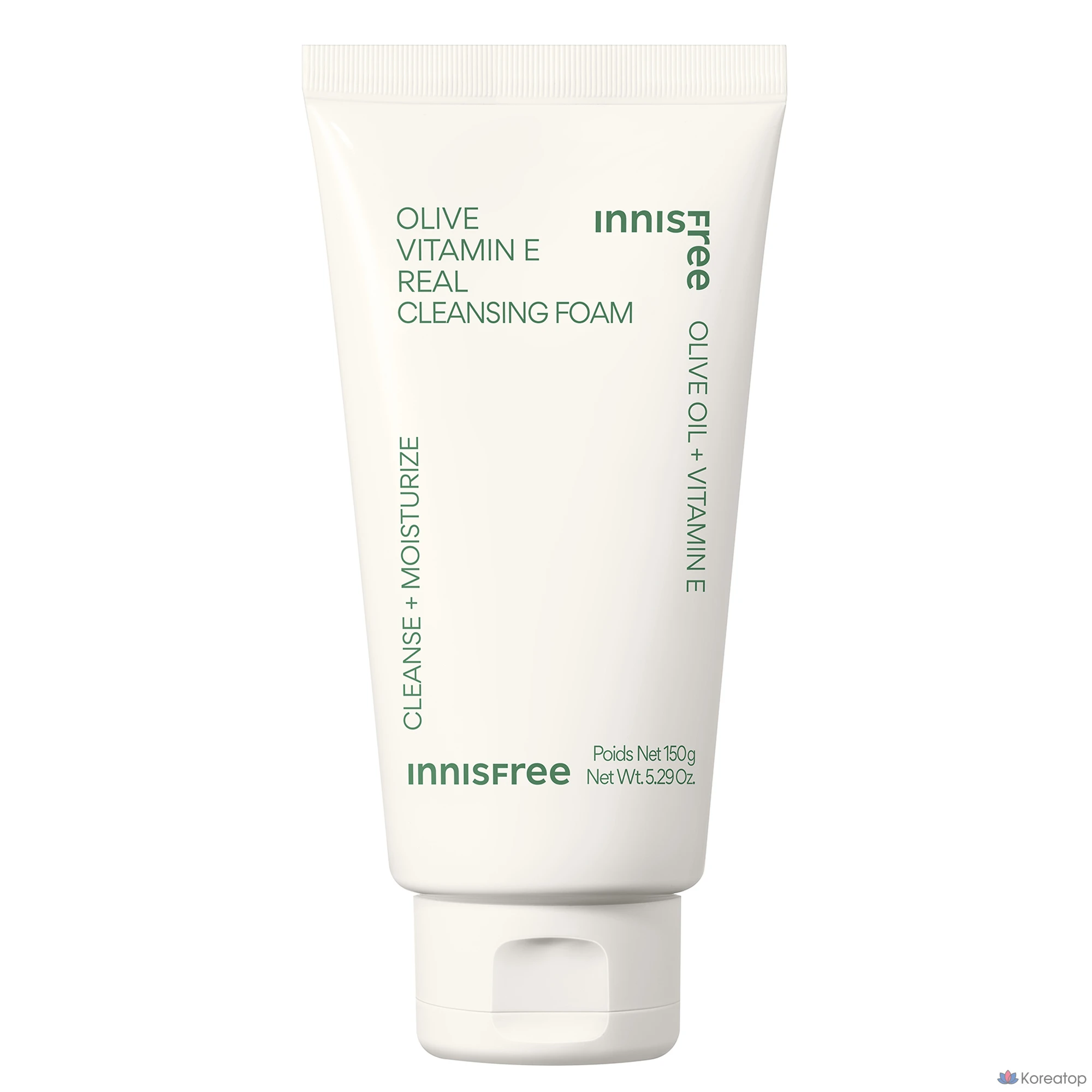Очищающая пенка Innisfree Olive Vitamin E Real Cleansing Foam, 150 г, 150 мл, 1 шт.