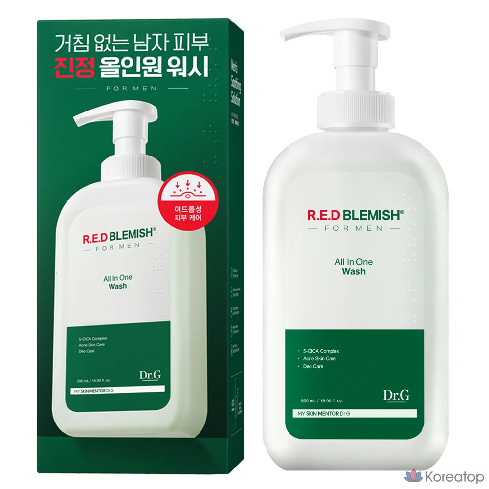 Гель для душа Dr.G Red Blemish for Men All-in-One, 500 мл, 1 шт.