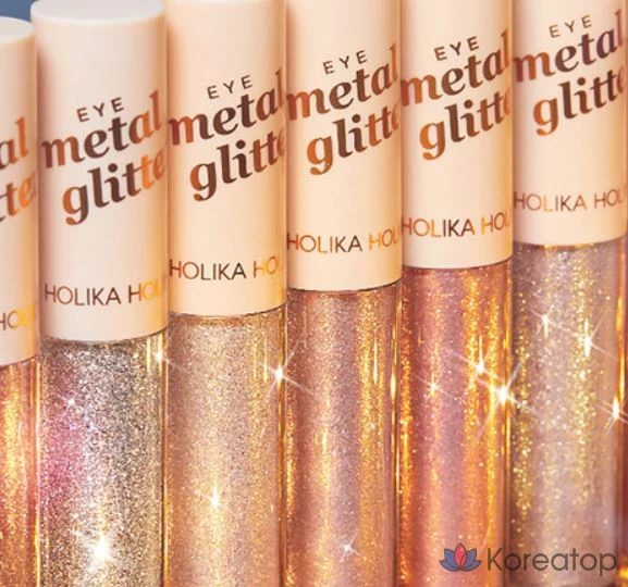 Жидкие тени для век Holika Holika Eye Metal Glitter Liquid Eyeshadow, 10 оттенков Sunshine, 1 шт., фото 5