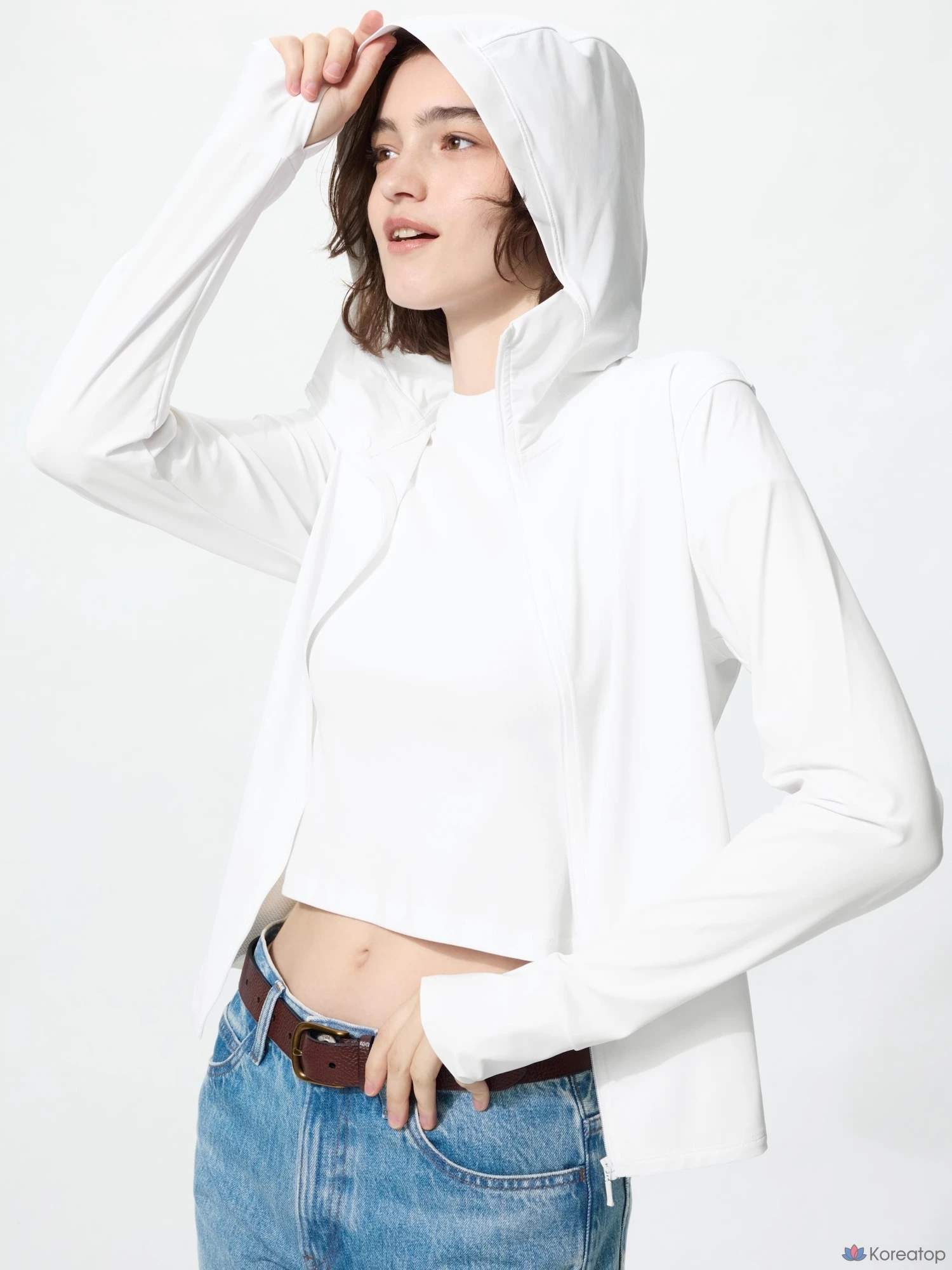 Худи на молнии Uniqlo Ultra Stretch AIRism UV Protection Full-Zip