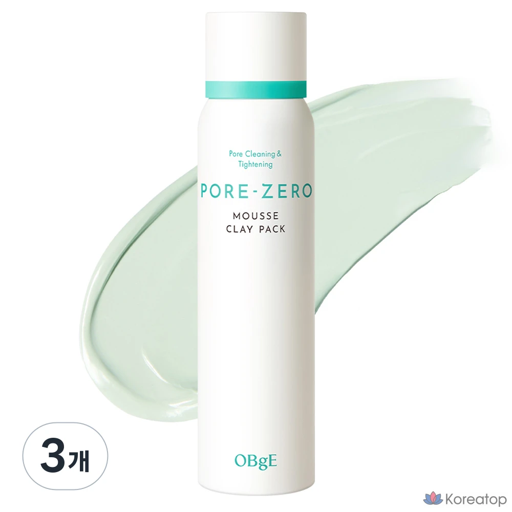 OBge Pore Zero Mousse Clay Pack, 1 упаковка, 3 упаковки