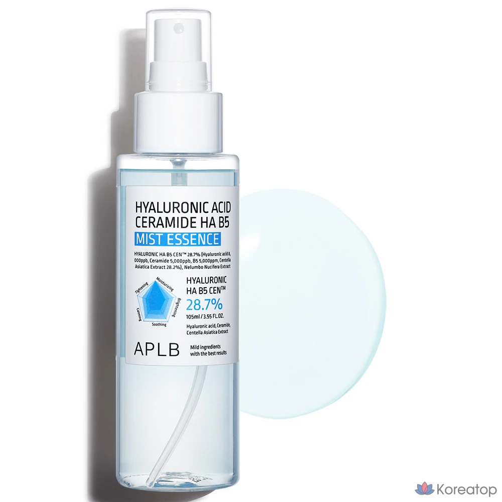 APLB Hyaluronic Acid Ceramide HA B5 Mist Essence, 1 шт., 105 мл