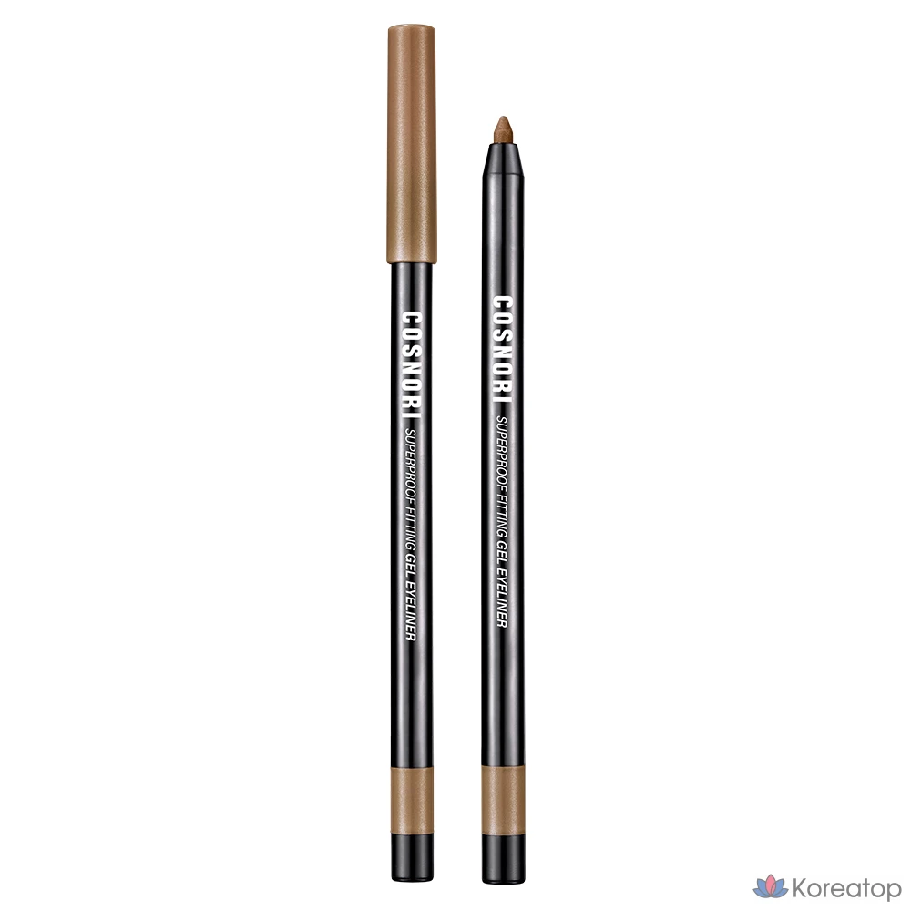 Гелевый карандаш для глаз Cosnori Superproof Fitting Gel Eyeliner Pencil 0.4g, оттенок 05 Glam Bronze, 1 шт.