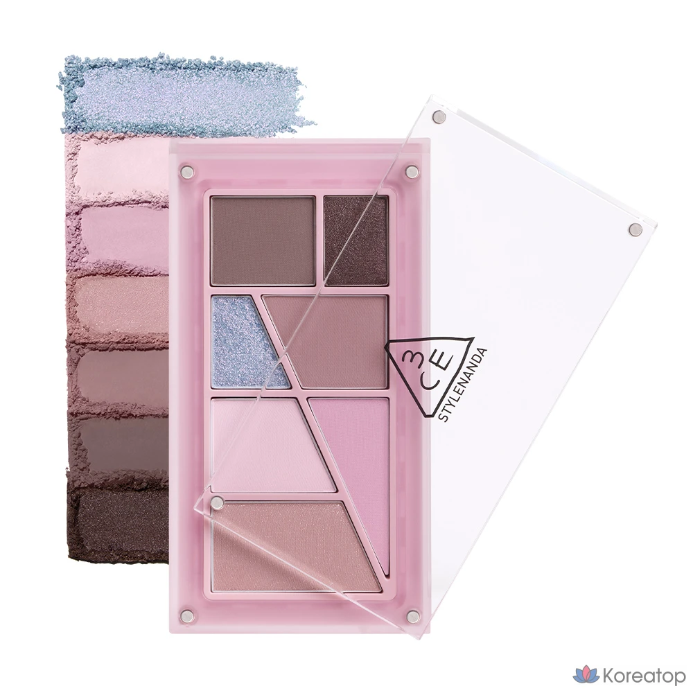 Палетка теней для век 3CE Layer It All, 1 шт., оттенок Pink Haze