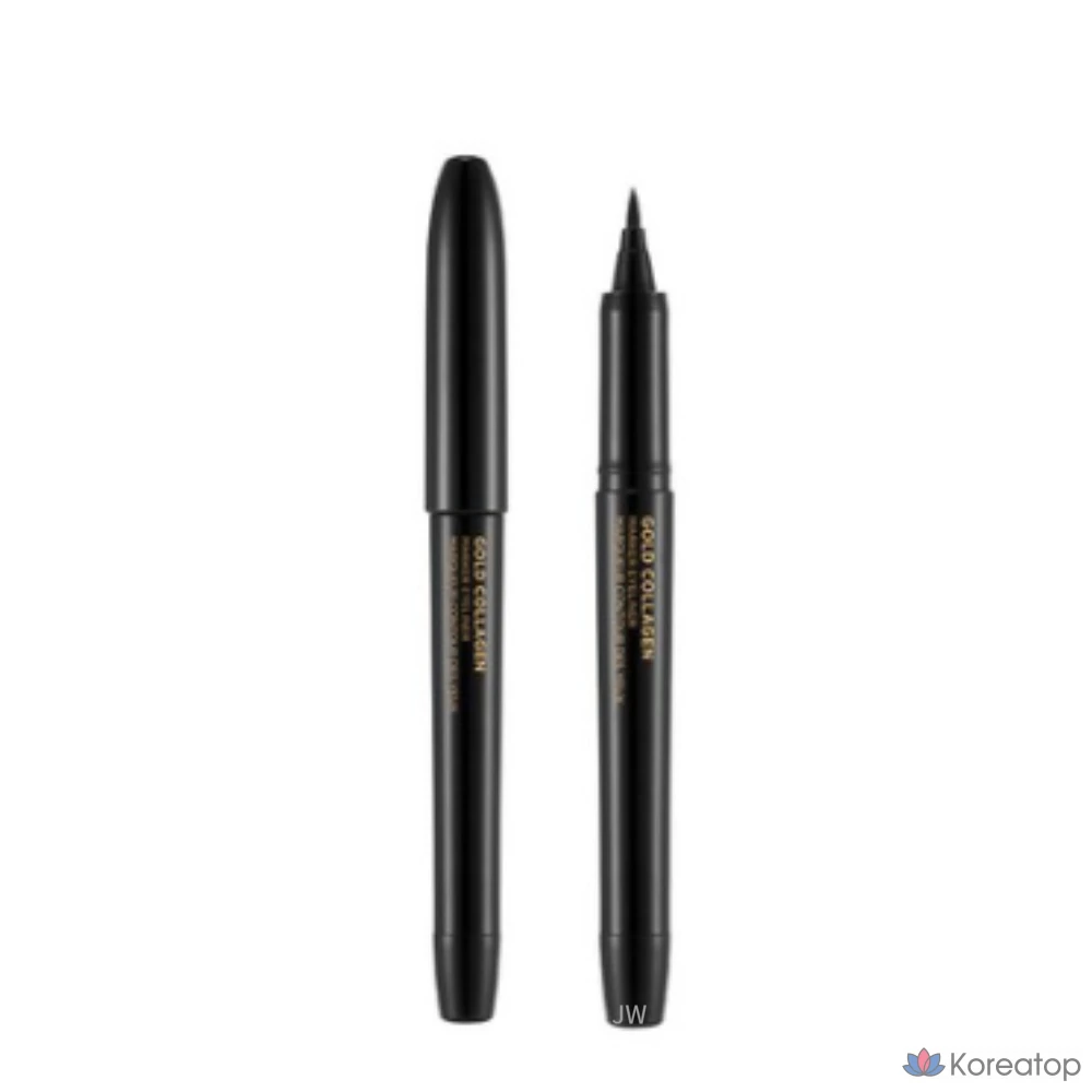 Подводка для глаз The Face Shop Gold Collagen Marker Pen, 1 шт., 01 черный